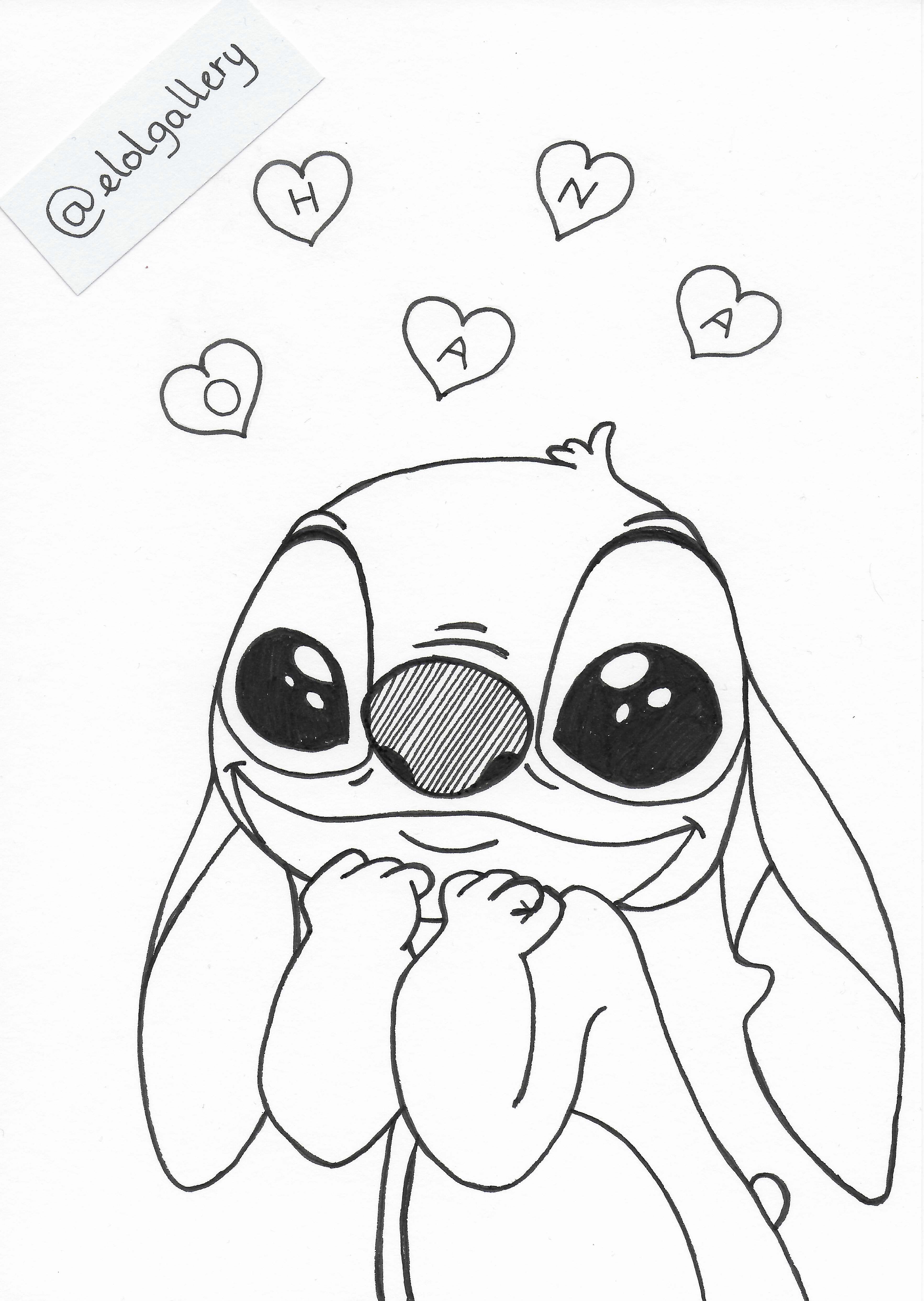 161+ Inspiring Cute Stitch Coloring Pages Printable