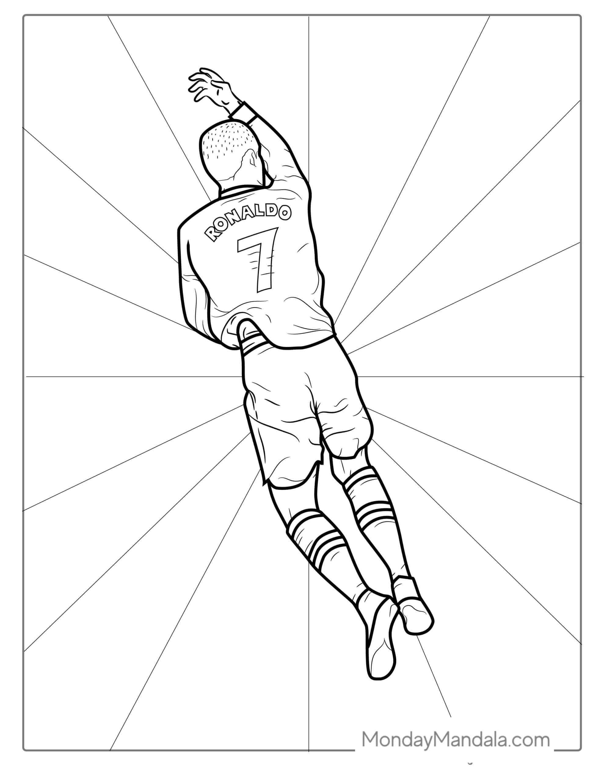 35+ Happy Ronaldo Coloring Pages Realistic