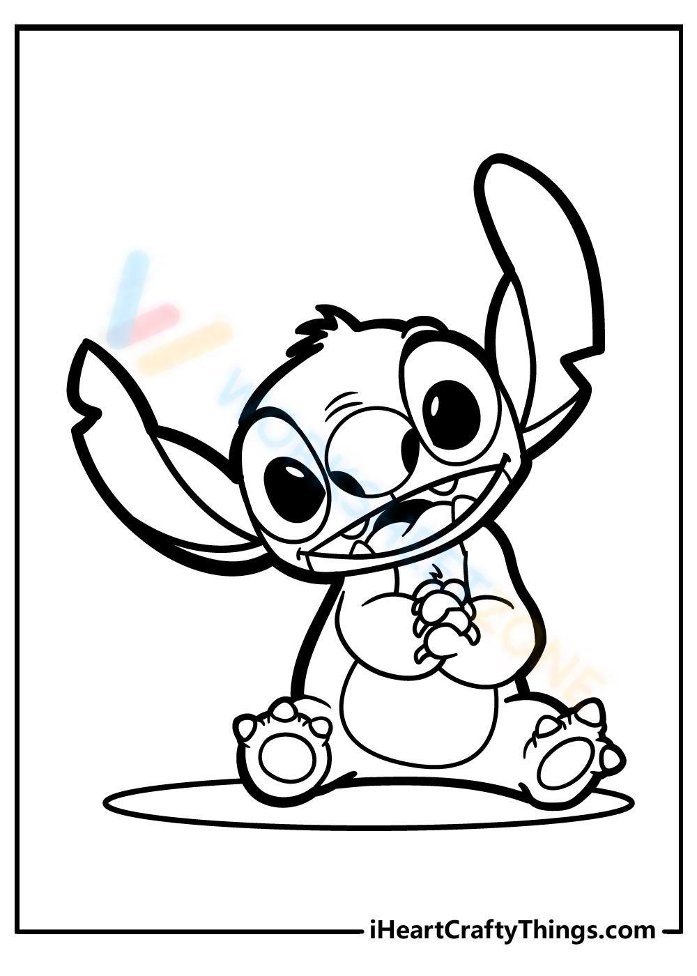 70+ Delightful Angry Stitch Coloring Page Printable