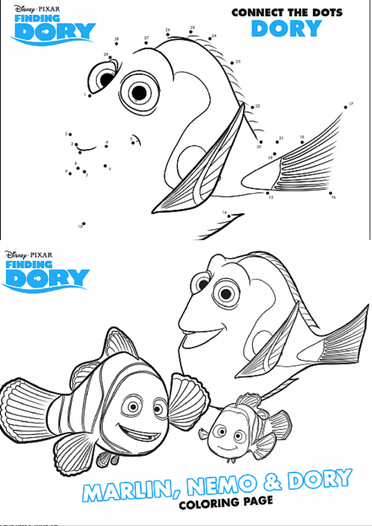 42+ Cute Nemo Coloring Pages Free Printable