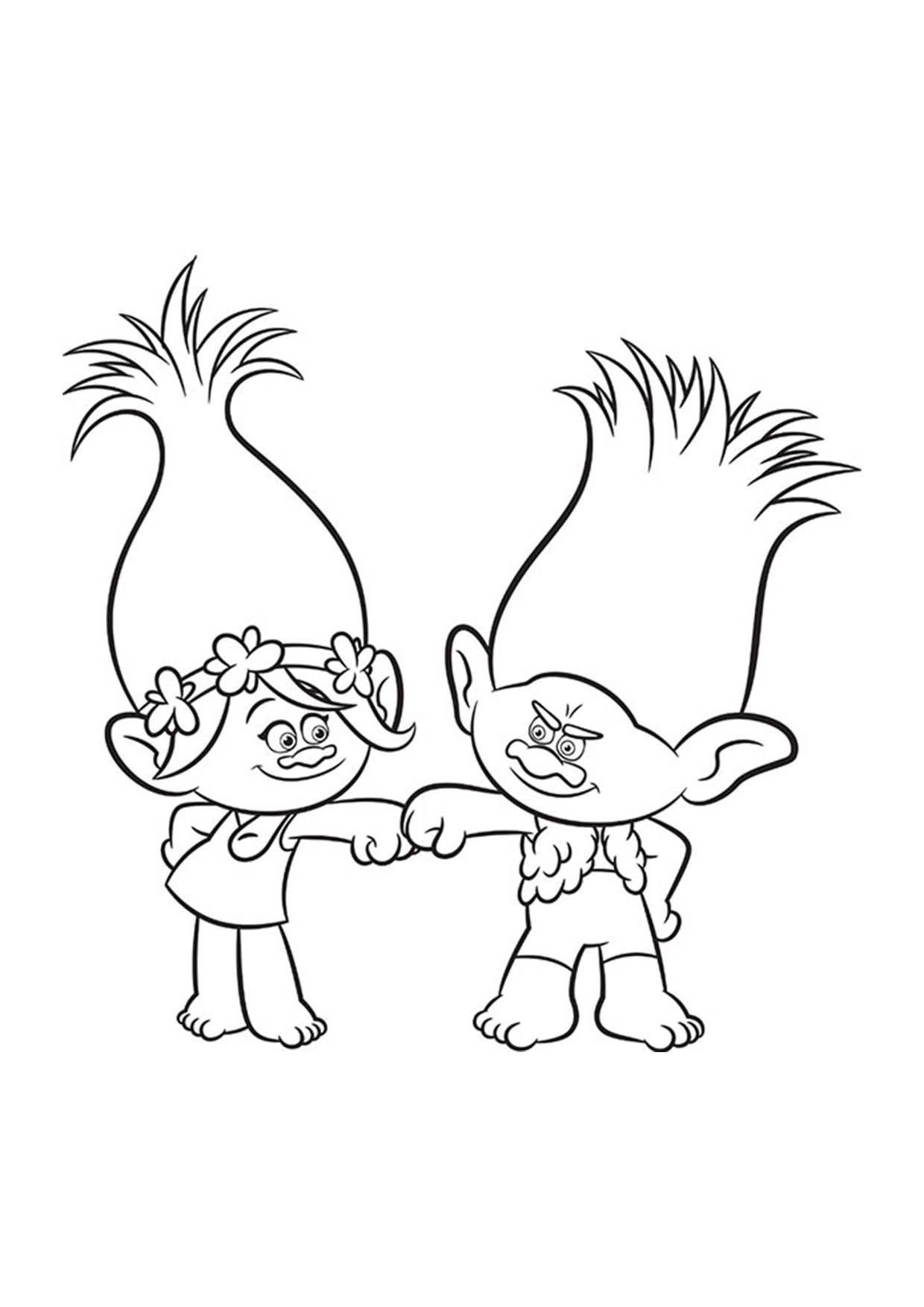 39+ Joyful Trolls Coloring Pages and Drawing