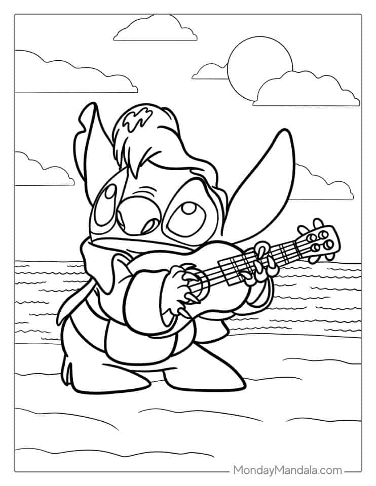 111+ Spectacular Angry Stitch Coloring Page Printable