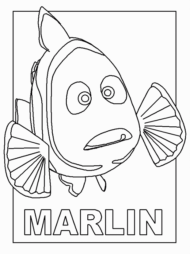 48+ Realistic Nemo Coloring Pages for Kids