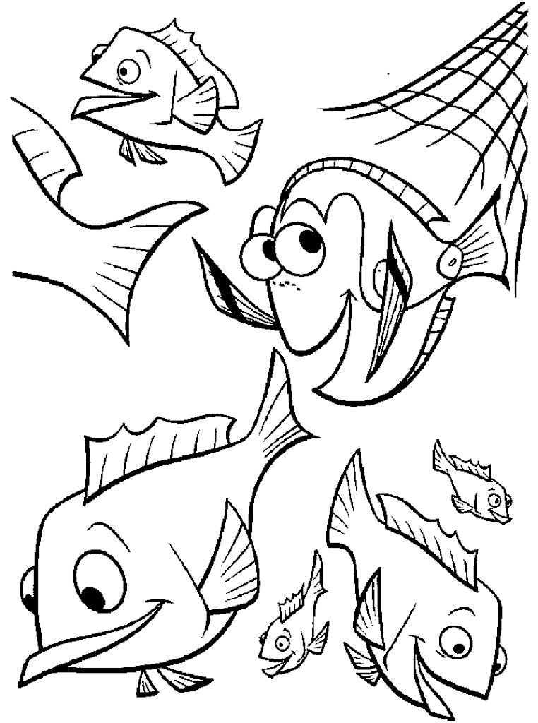 32+ Simple Nemo Coloring Pages Easy Kids