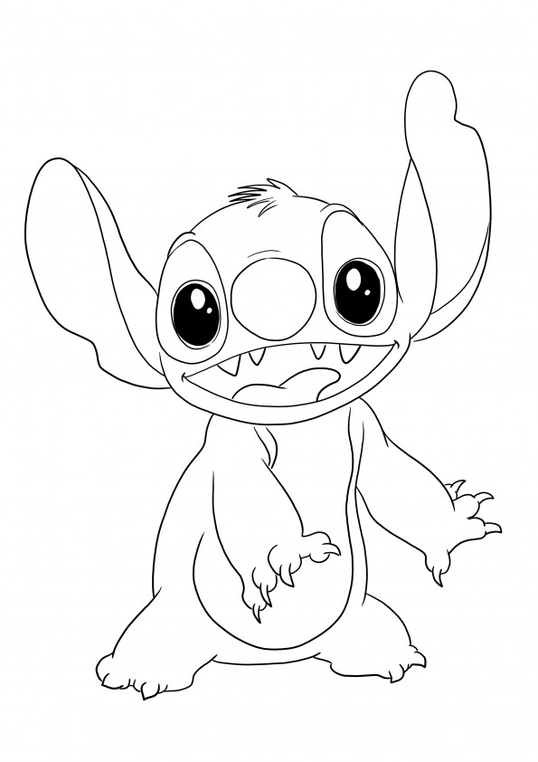 94+ Dazzling Angry Stitch Coloring Page Printable