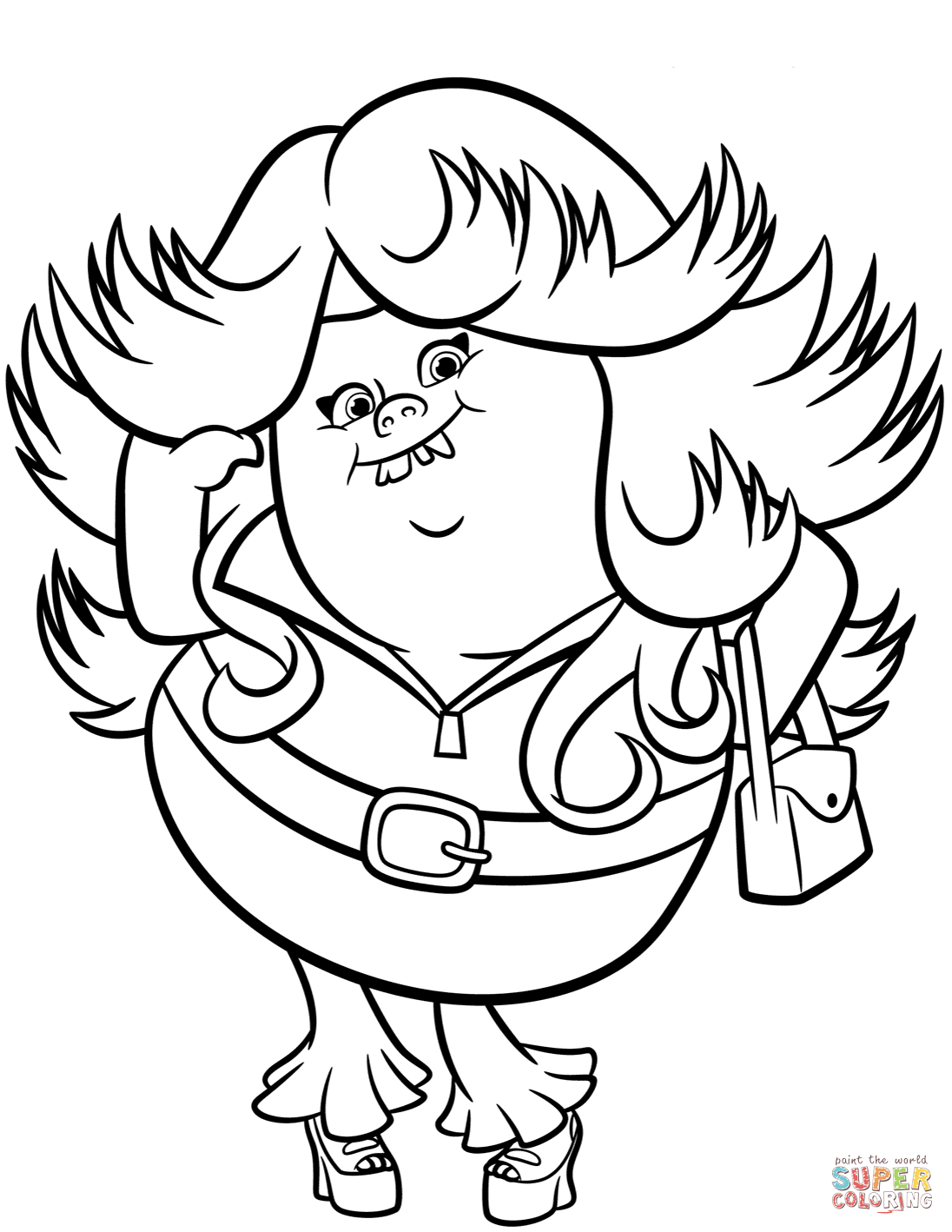 32+ Aesthetic Trolls Coloring Pages Cute