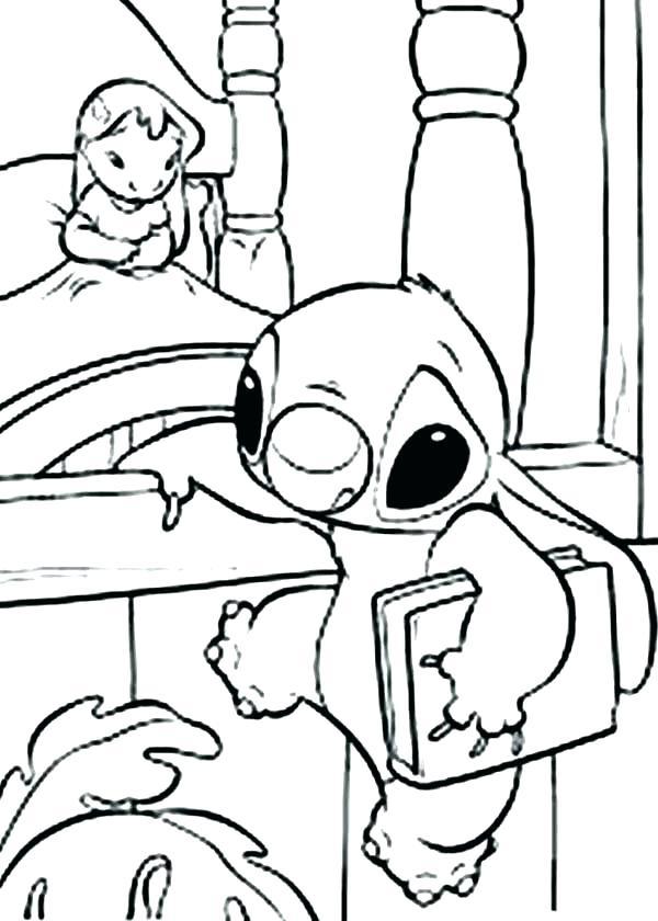 38+ Entertaining Stitch Sleeping Coloring Pages Unique