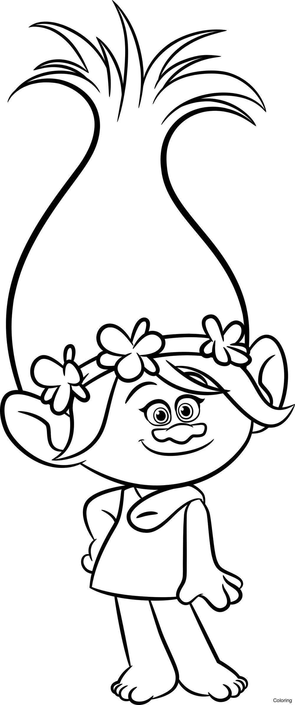 34+ Realistic Trolls Coloring Pages Realistic