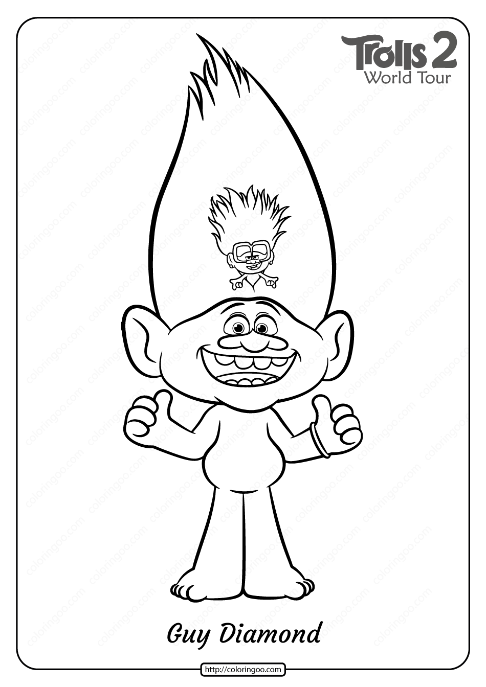 41+ Ultimate Trolls Coloring Pages Unique