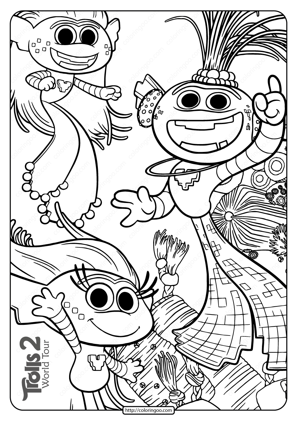 34+ Amazing Trolls Coloring Pages Unique