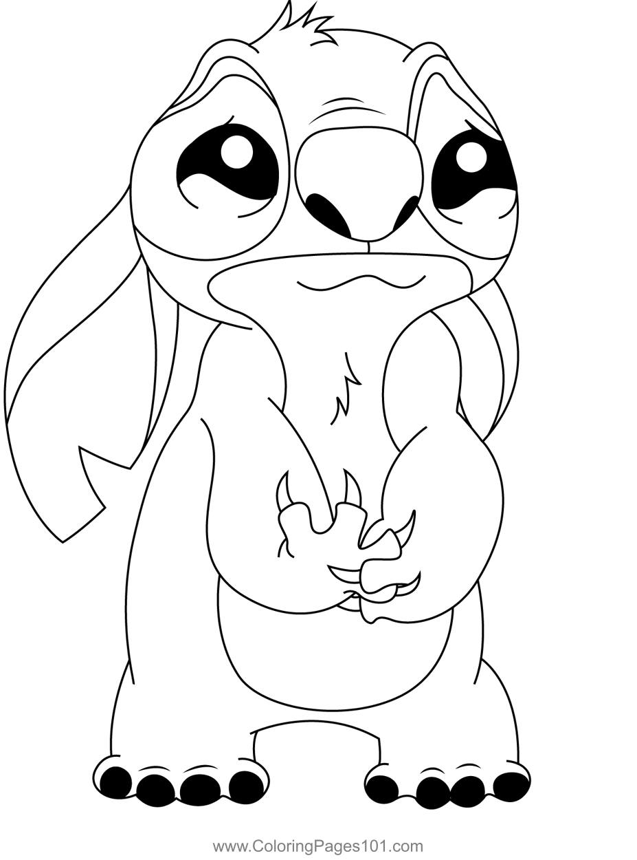 110+ Whimsical Cute Stitch Coloring Pages Printable