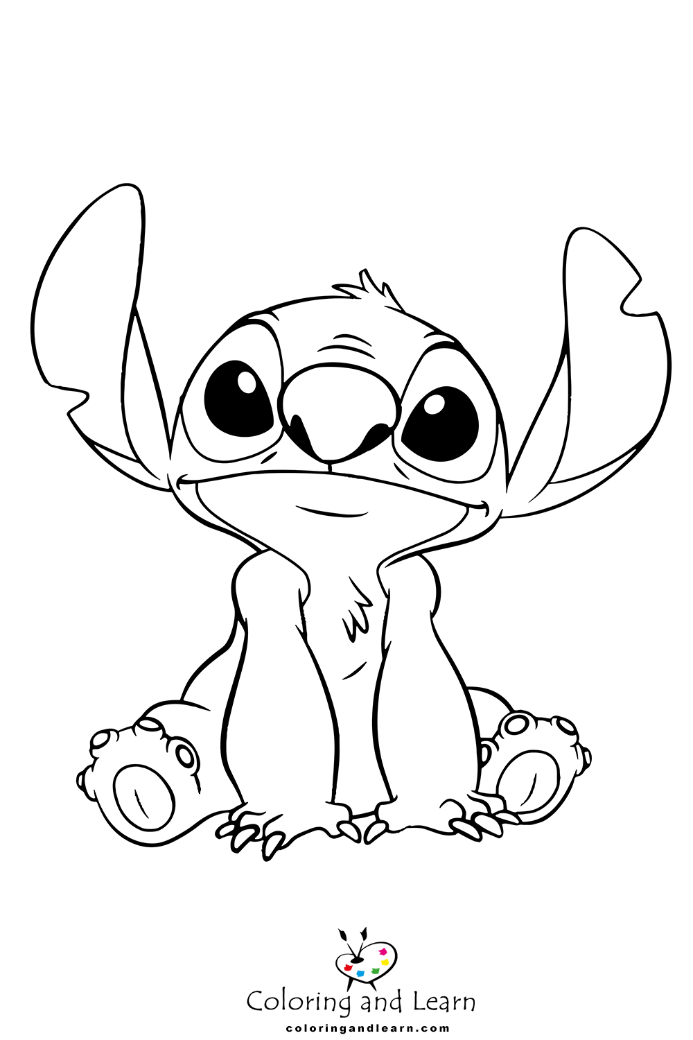 109+ Lovely Cute Stitch Coloring Pages Printable