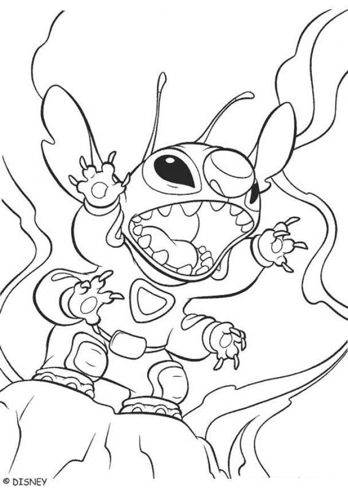 128+ Inspiring Angry Stitch Coloring Page Printable