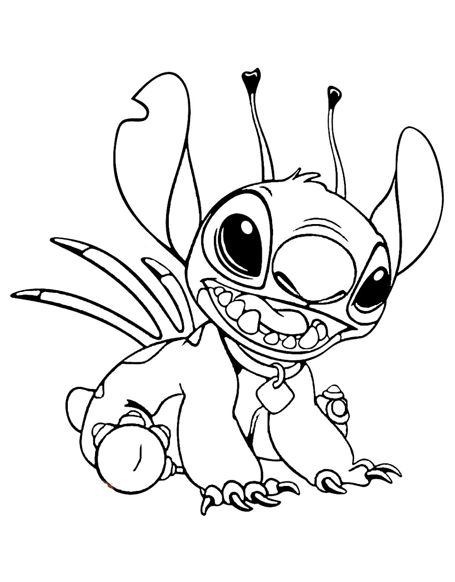 96+ Beautiful Cute Stitch Coloring Pages Printable