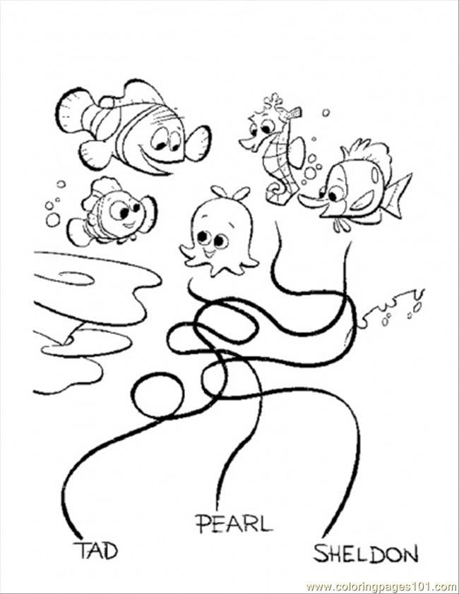 45+ Downloadable Nemo Coloring Pages for Kids and Adult