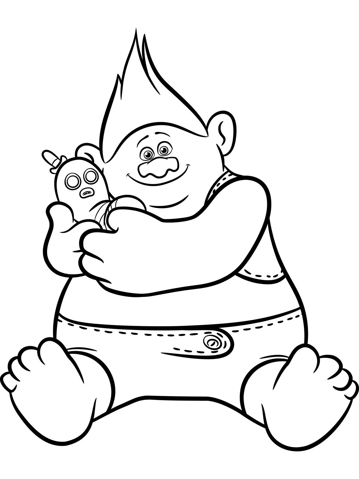 42+ Joyful Trolls Coloring Pages for Educational