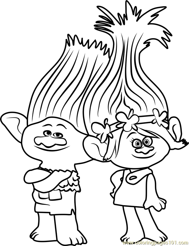 46+ Creative Trolls Coloring Pages Free Printable