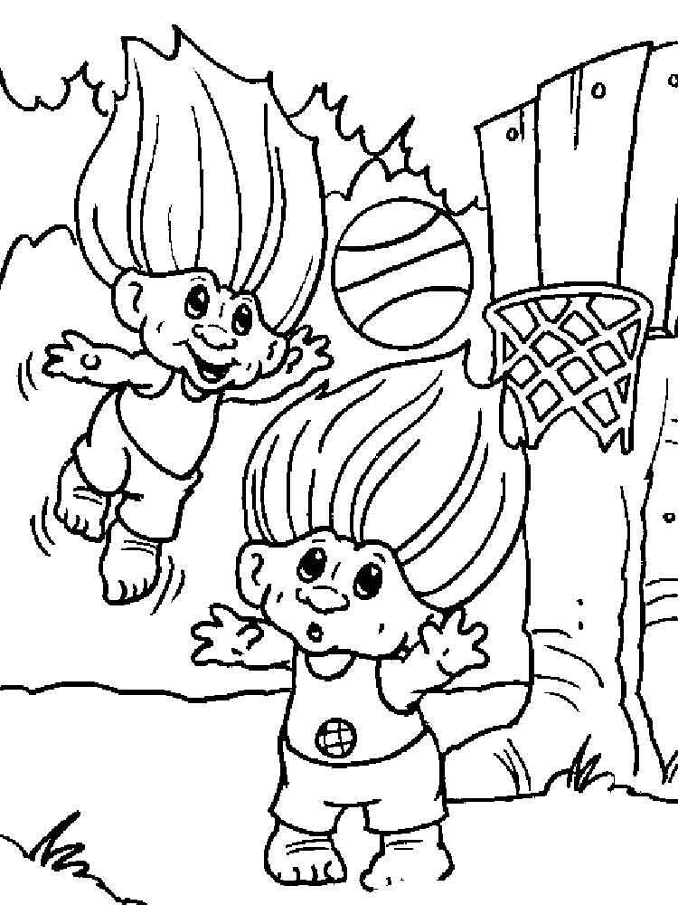 39+ The Best Trolls Coloring Pages Easy