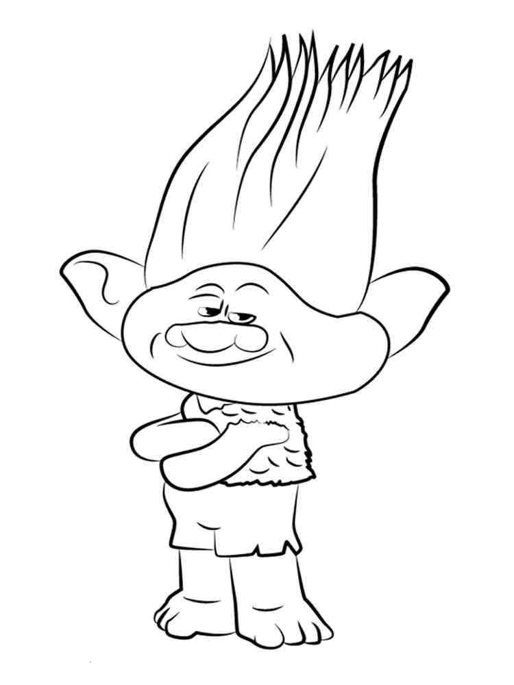 48+ Fun Trolls Coloring Pages Free Printable