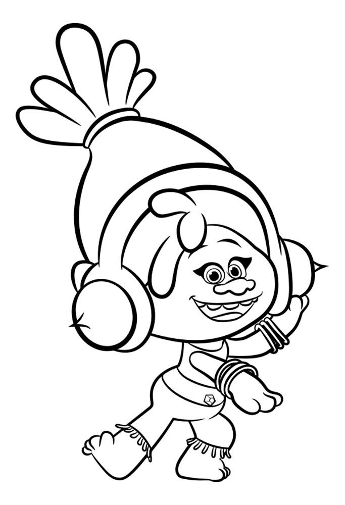 48+ Whimsical Trolls Coloring Pages Art