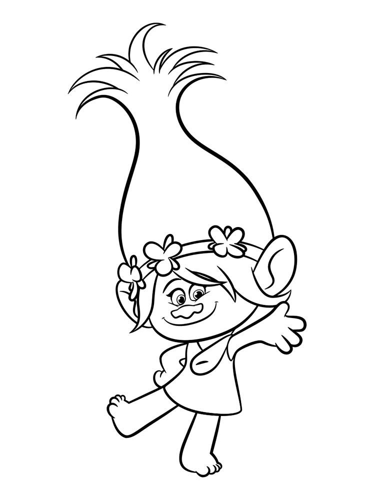 38+ Happy Trolls Coloring Pages Ideas