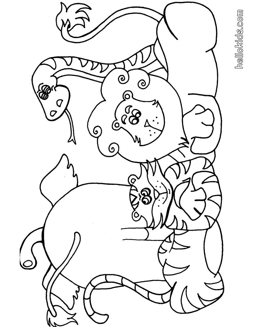 41+ Lovely Animal Coloring Pages Art