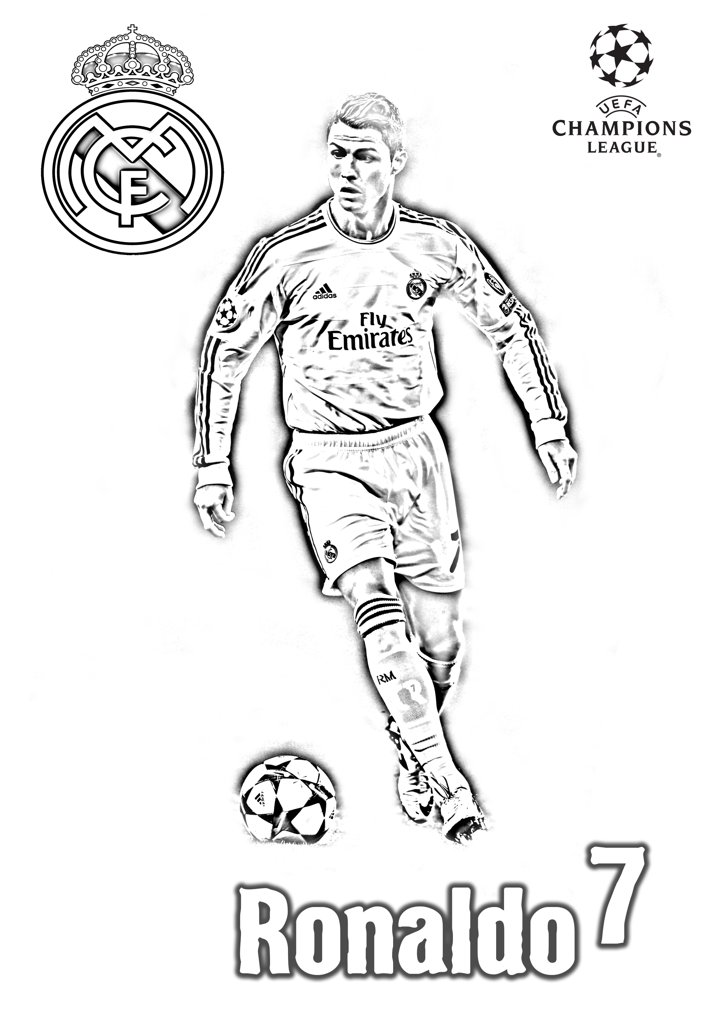 44+ New Ronaldo Coloring Pages Download FREE