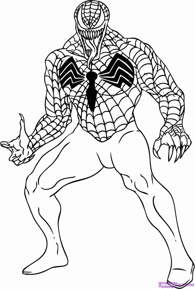 10 Black Spider-Man Coloring 2