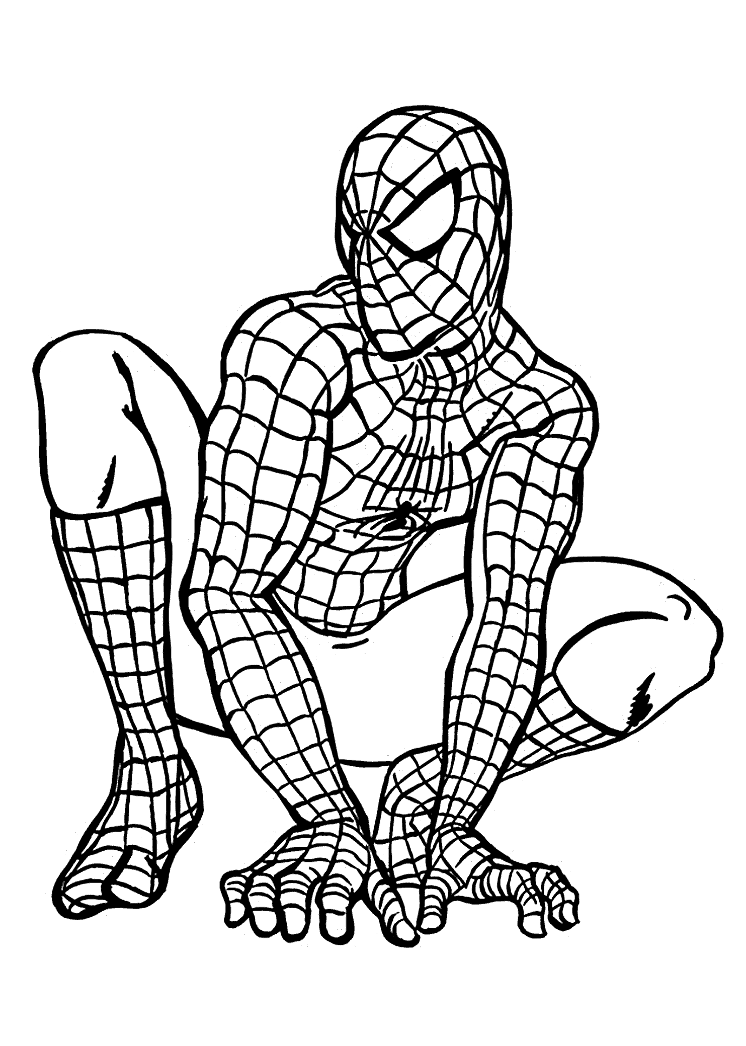 10 Black Spider-Man Coloring 3