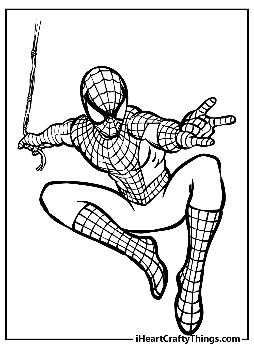 10 Black Spider-Man Coloring 4