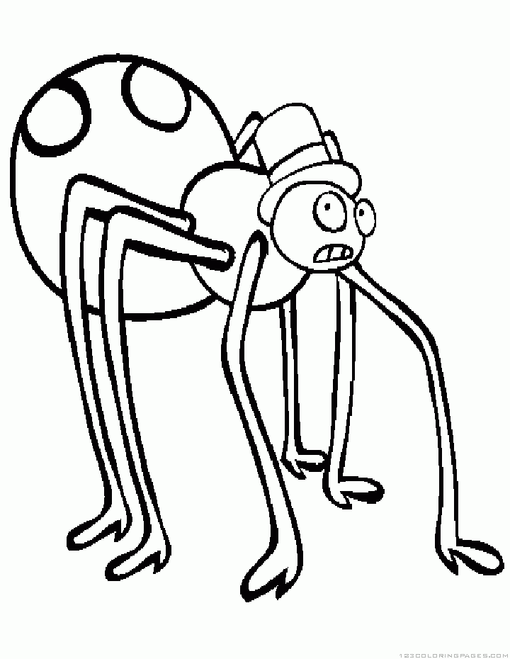 10 Jumping Spider Coloring Page 2