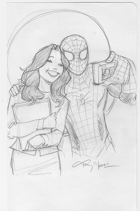 10 Spiderman And Mary Jane Coloring Pages 2