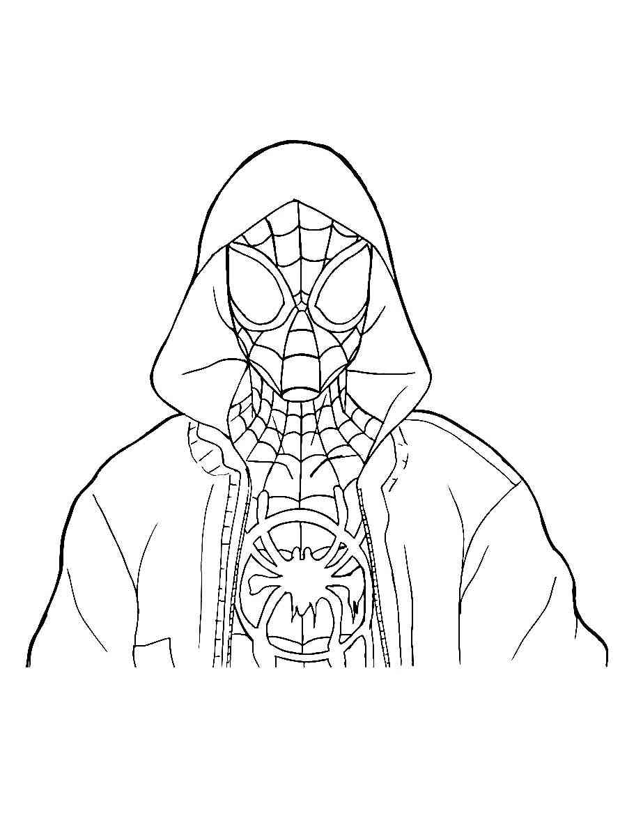 10 Spiderman Miles Morales PS5 Coloring Pages 1