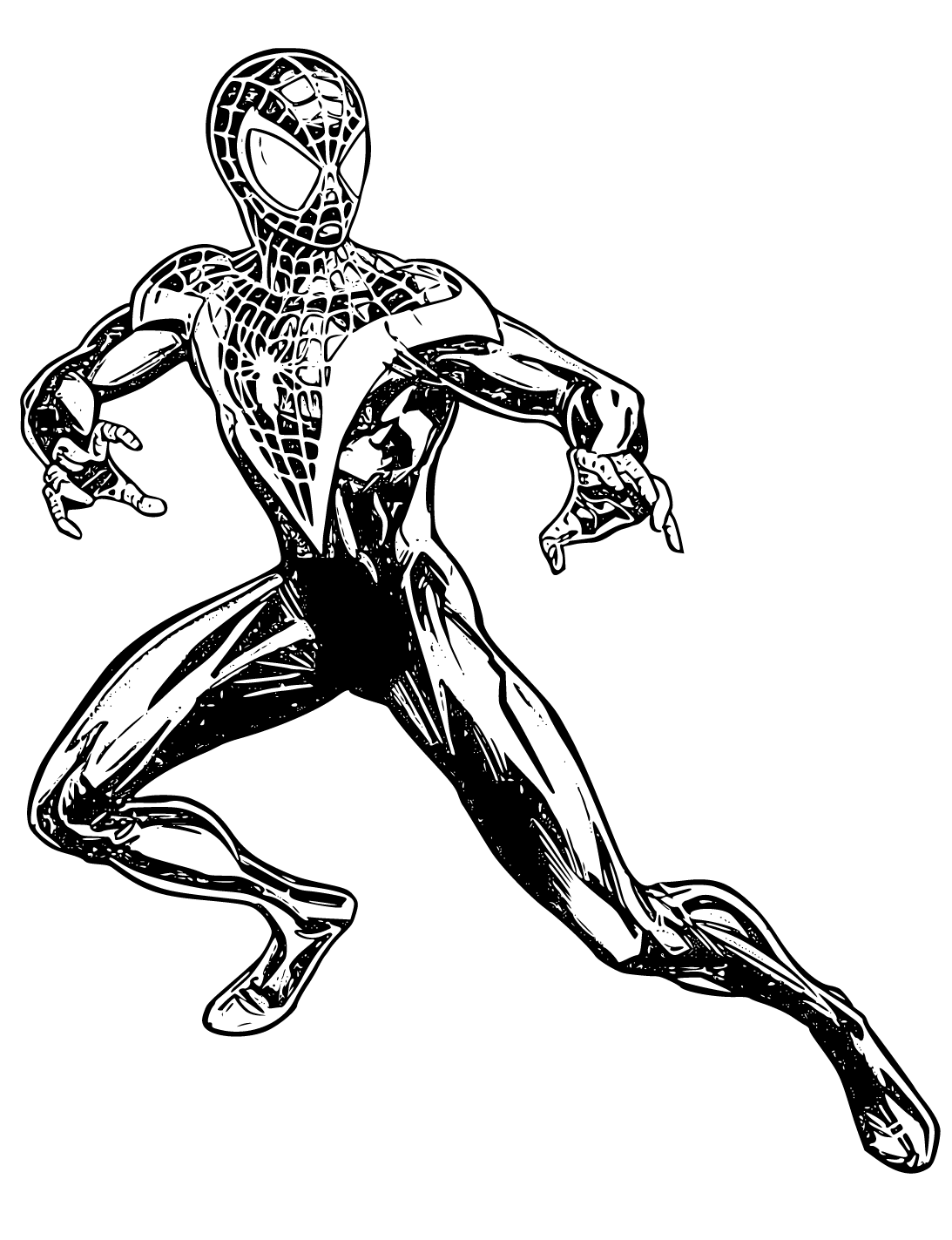 10 Spiderman Miles Morales PS5 Coloring Pages 10