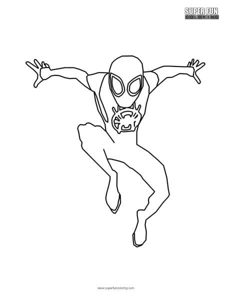 10 Spiderman Miles Morales PS5 Coloring Pages 4