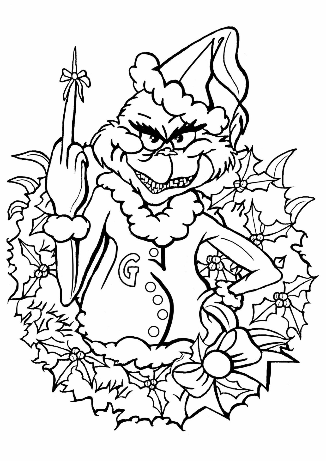 42+ Download Grinch Coloring Pages for Adult