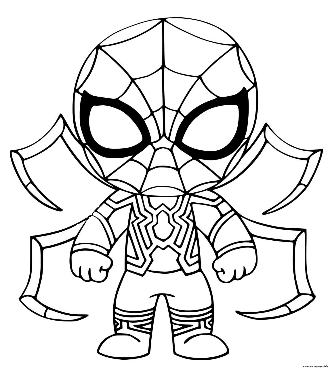 10 Iron Spider-Man Coloring Pages for Marvel Fans