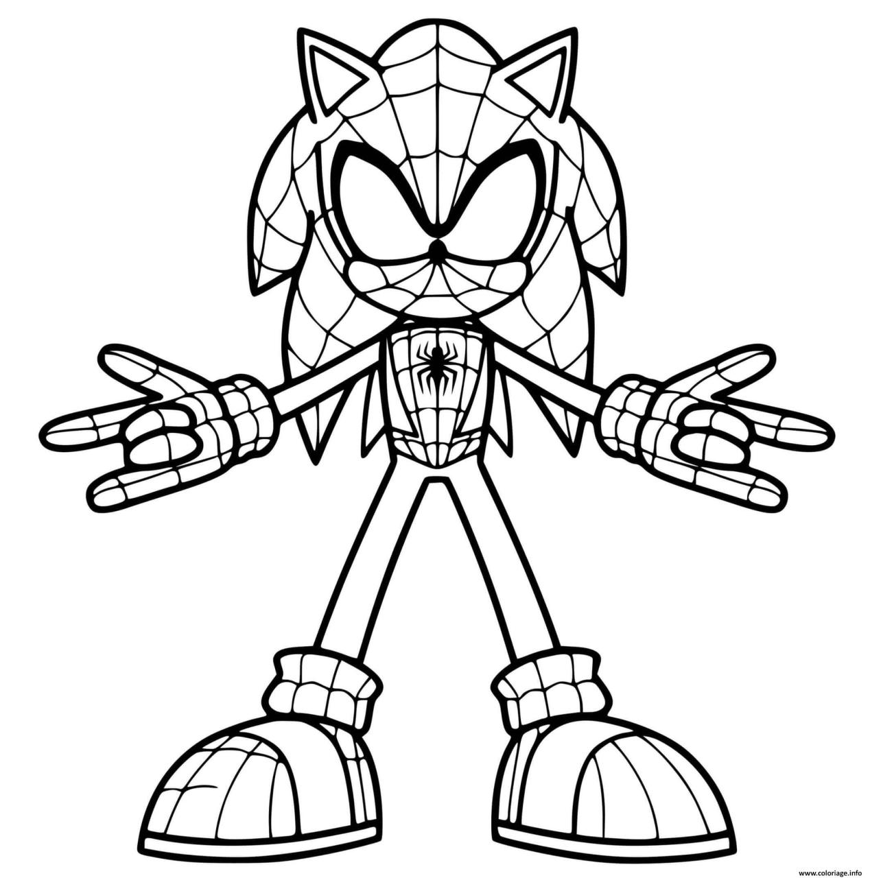 10 Cool Spiderman and Sonic Coloring Pages for Gamers