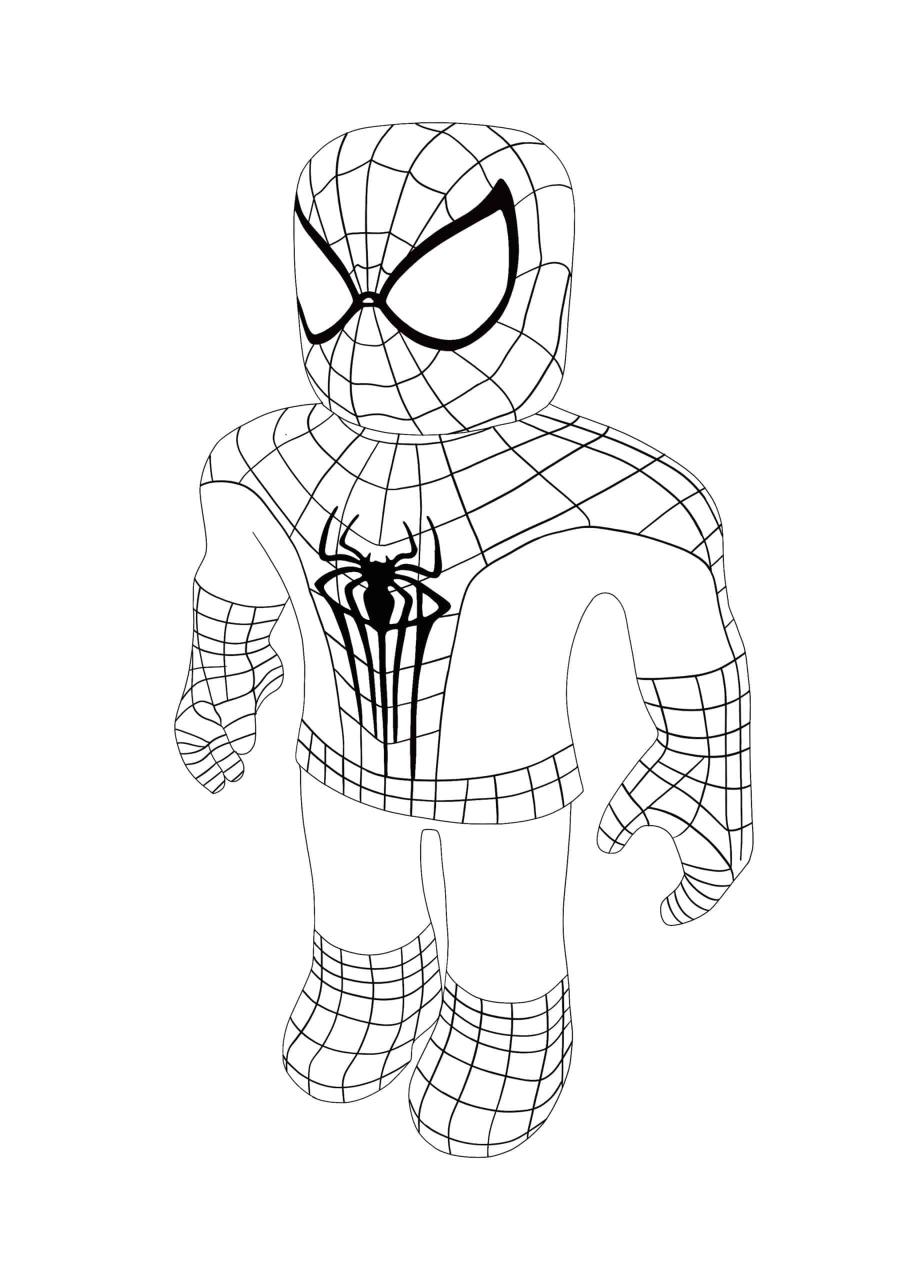 10 Roblox Spiderman Coloring Pages for Gaming Fans