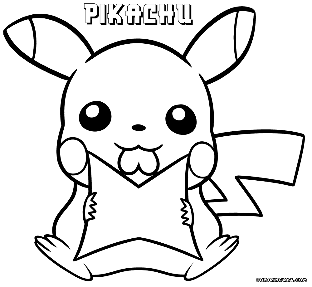 20 Cute Baby Pikachu Coloring Pages Printables