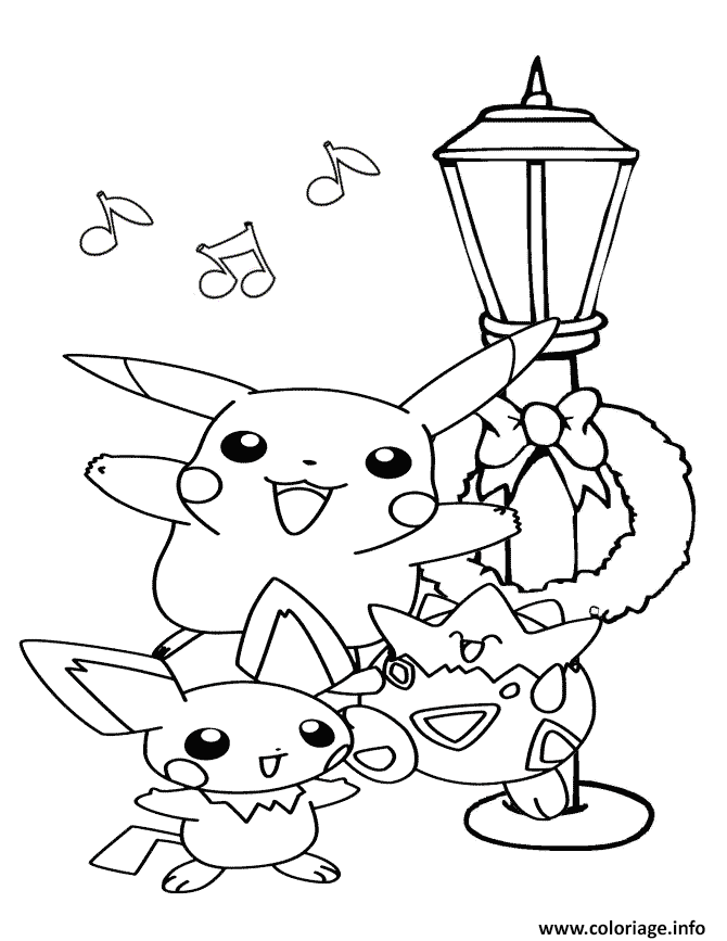 20 Pikachu and Friends Coloring Pages