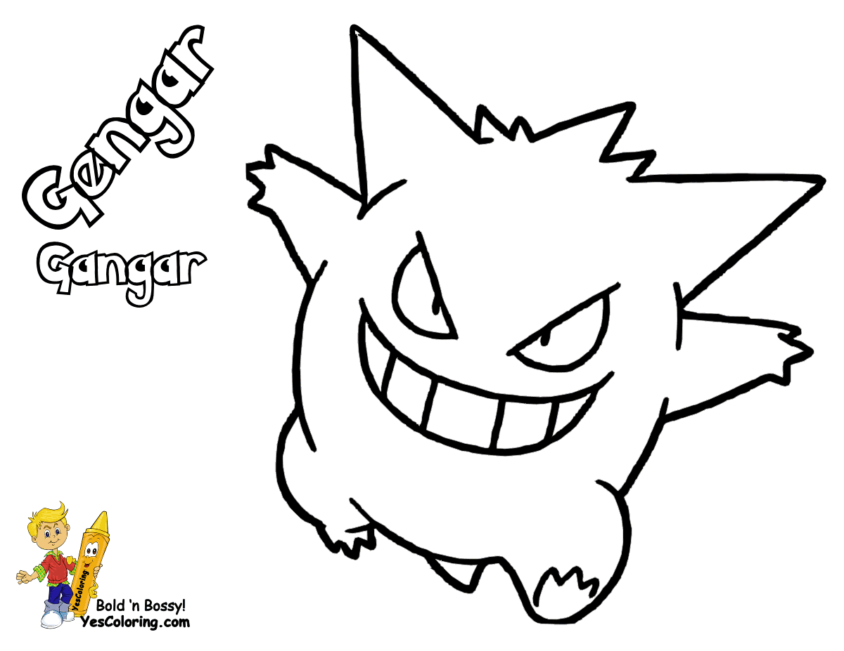 20 Pokemon Coloring Pages Gengar