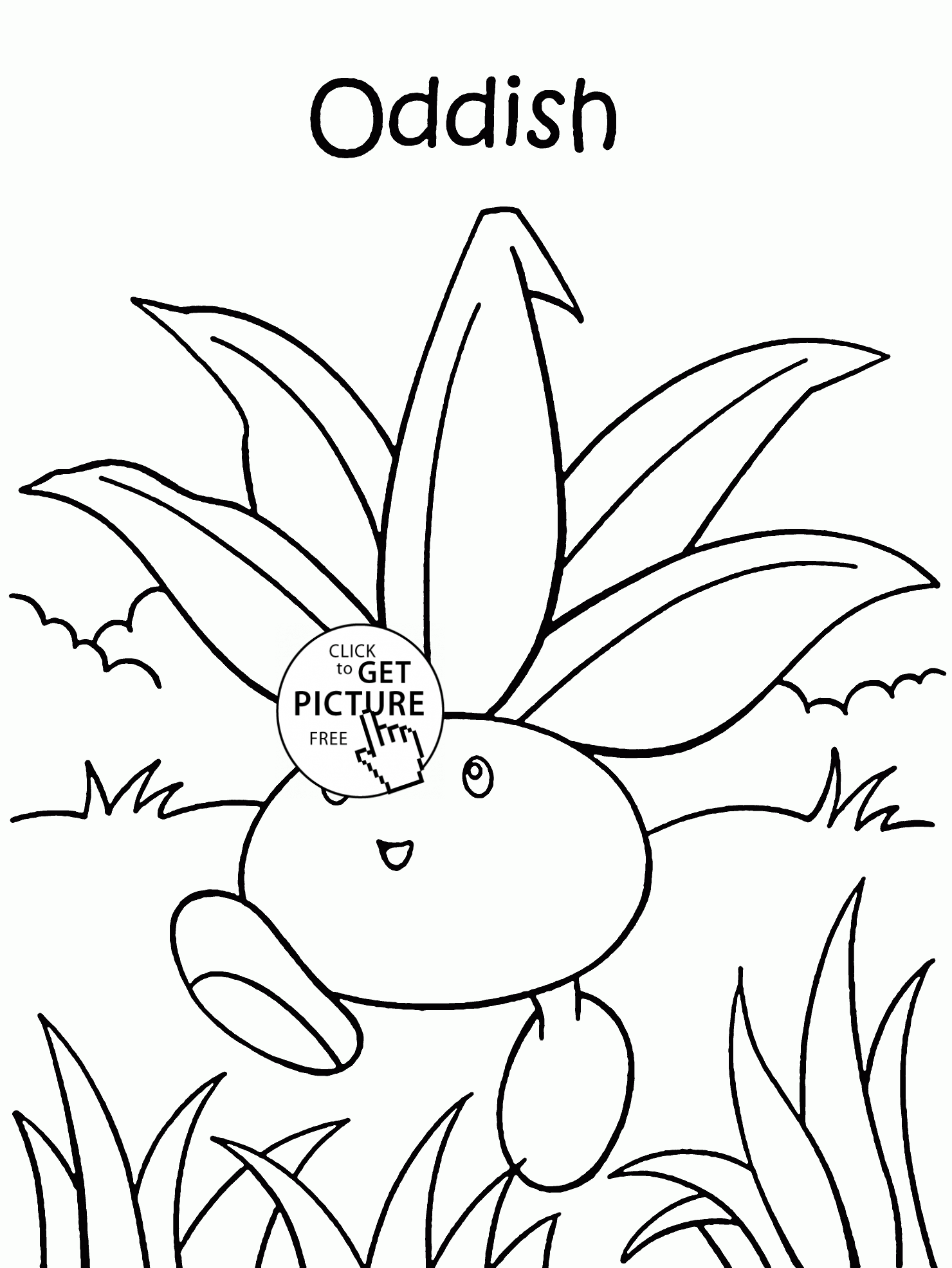 20 Pokemon Coloring Pages Oddish