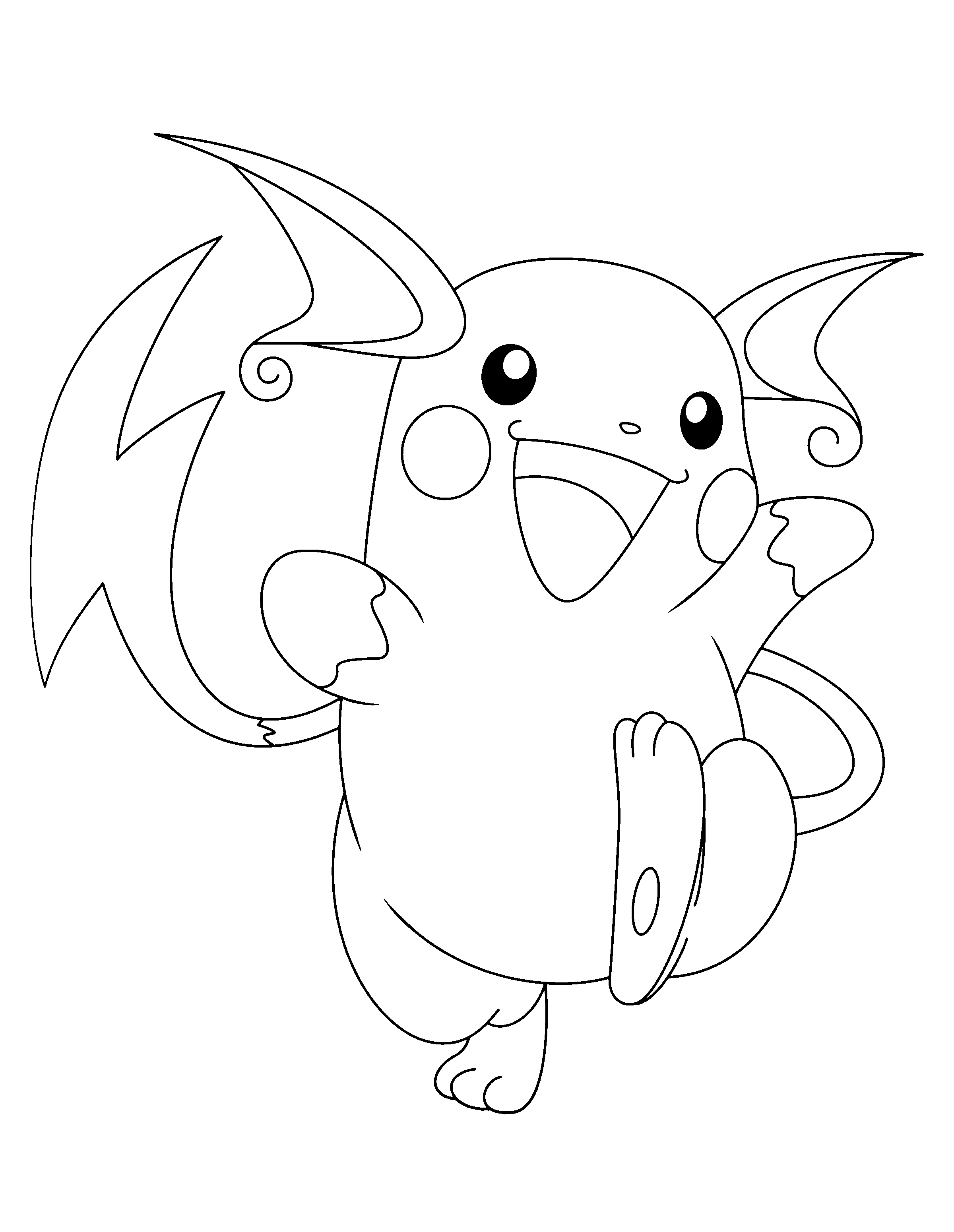 20 Pokemon Coloring Pages Raichu