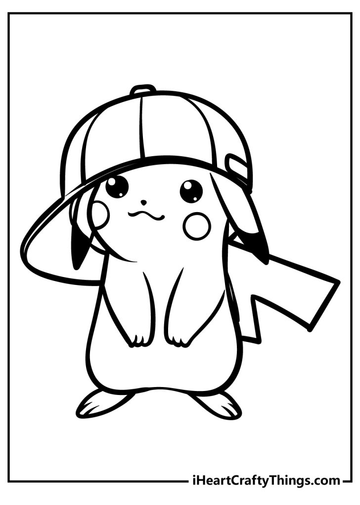 20 Printable Kids Coloring Pages Pikachu