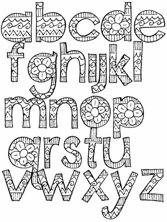 35+ Download Doodle Alphabet Coloring Pages Free Printable