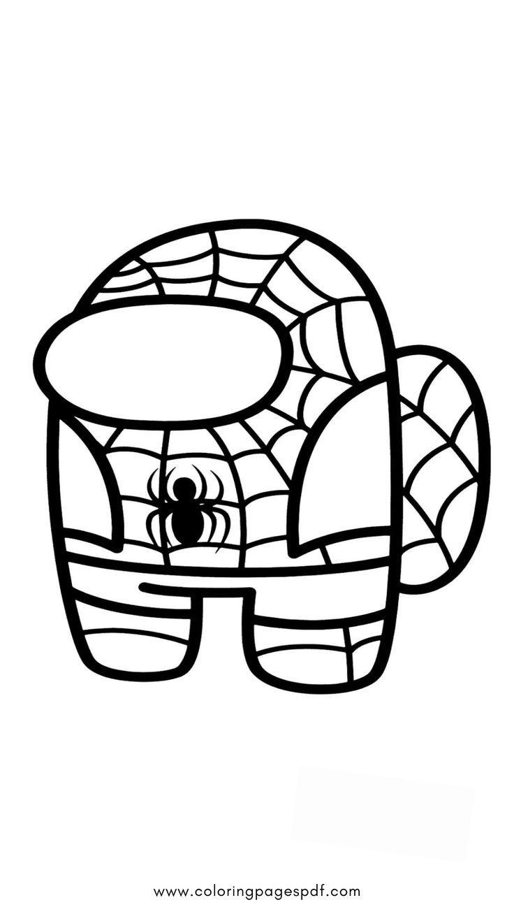 41+ Printable Among Us Spiderman Coloring Pages Sheets Printables