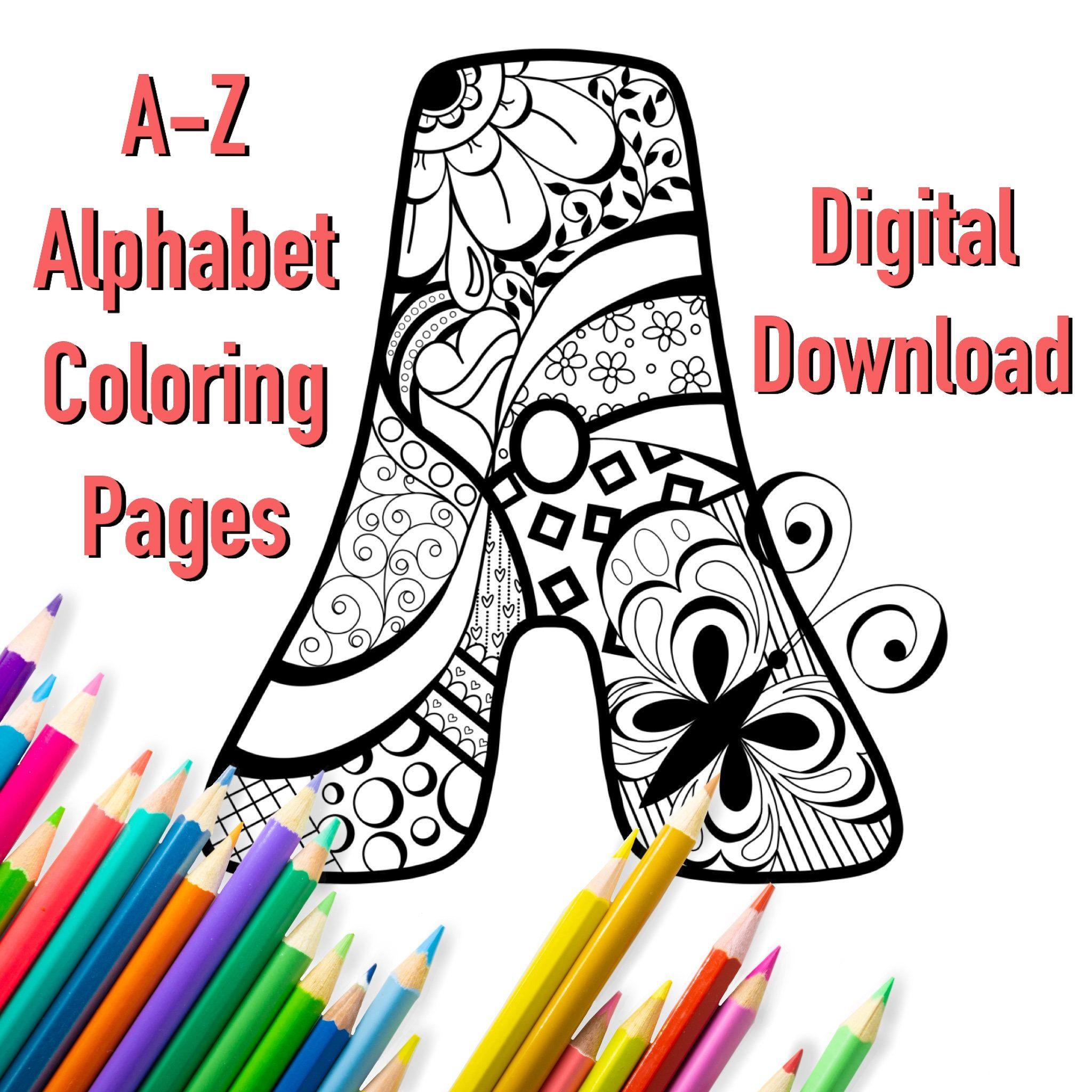 39+ Printable Doodle Alphabet Coloring Pages Sketch