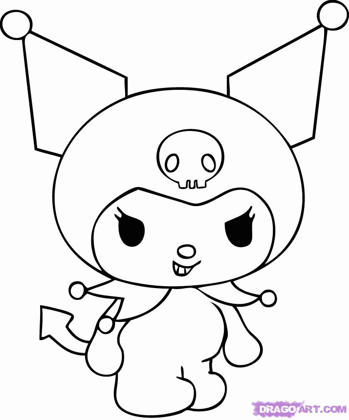 49+ Download Kuromi Coloring Page Sketch