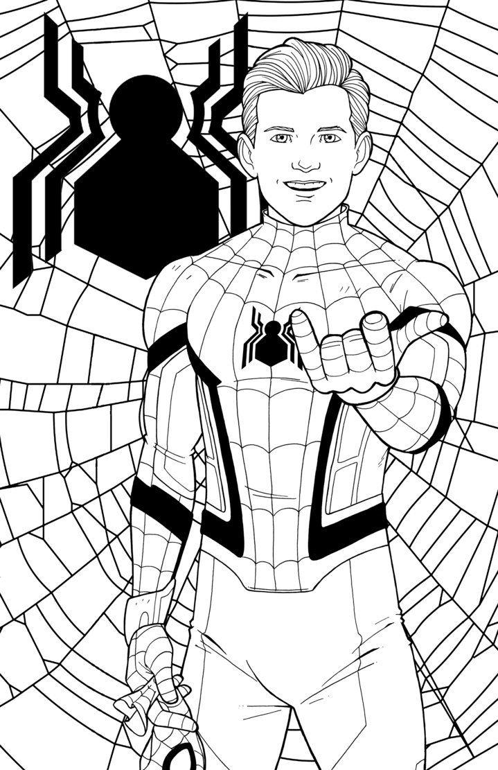 44+ Best of New Spiderman Coloring Pages Line Art